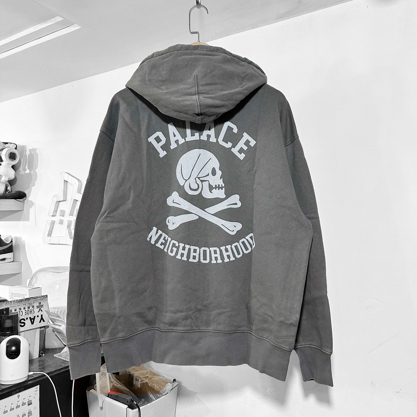 PALACE NEIGHBORHOOD SKULL ZIP HOODIE 拉鏈外套兩色