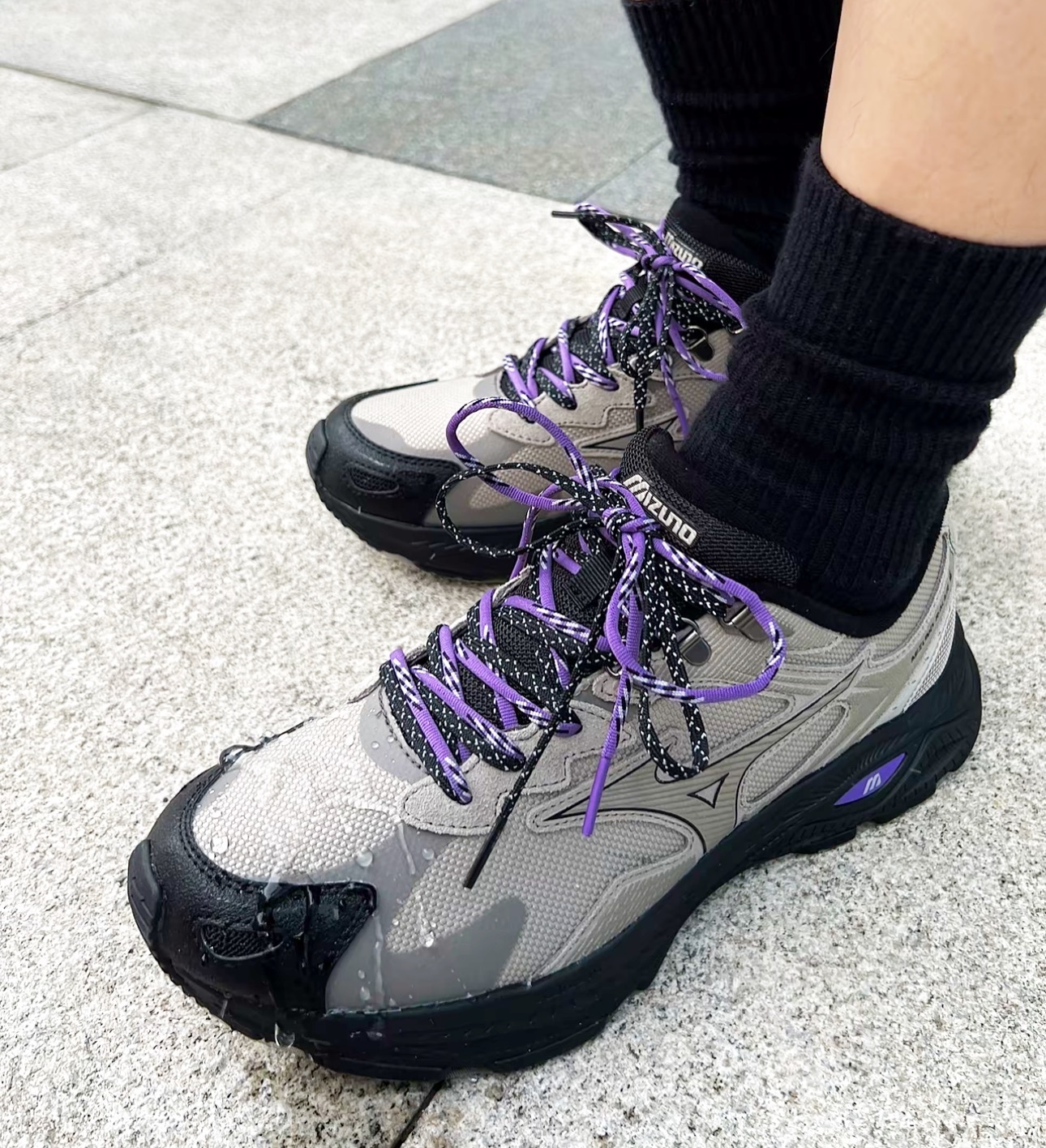 Mizuno Racer S Khaki Purple 山系防潑水卡其紫  D1GH263502