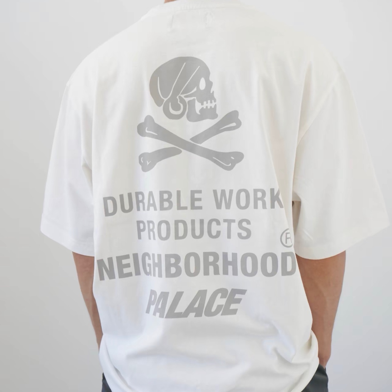 PALACE NEIGHBORHOOD POCKET T-SHIRT WHITE INDIGO