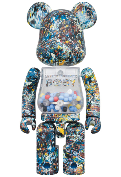 超合金 MY FIRST BE@RBRICK B@BY Jackson Pollock Studio Ver.