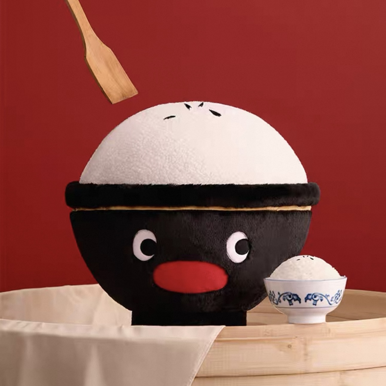 PINGU x TBH 一碗白飯 香味抱枕 造型 送禮 禮物 玩偶 家居 擺飾 企鵝家族