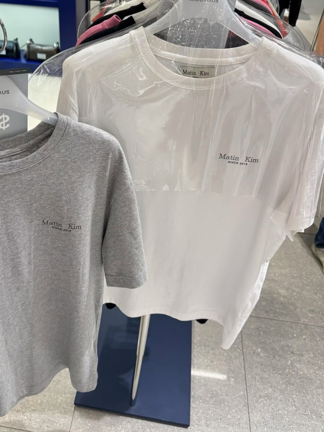 Matin Kim 經典小Logo 短T 黑白灰 三件組