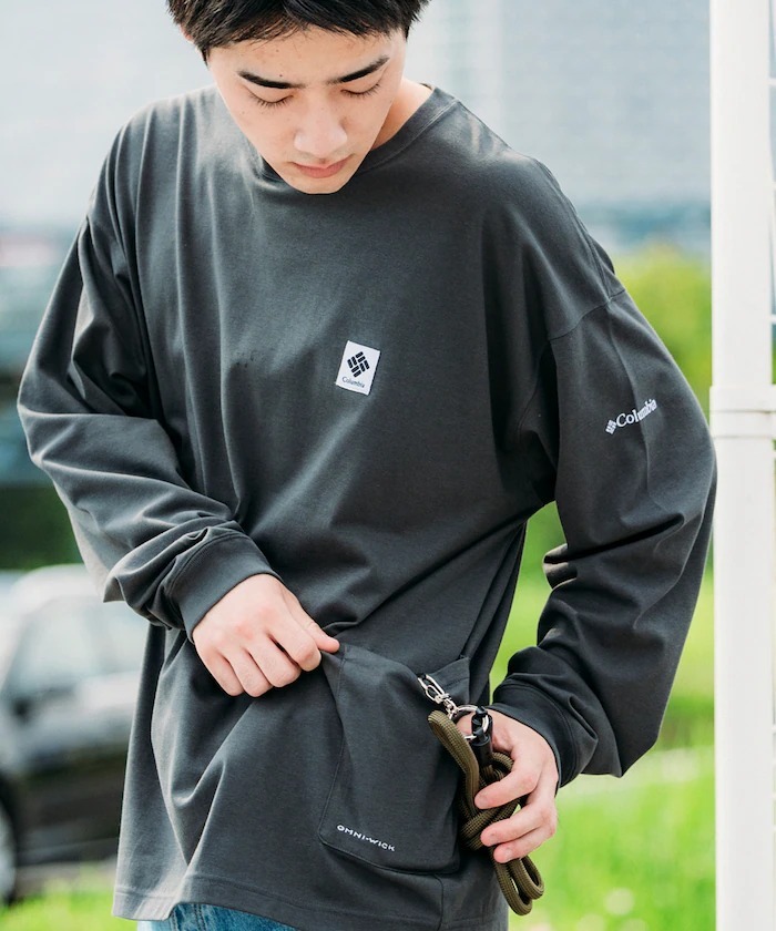 日本 Columbia x Freak's Store 別注 Side Pocket L/S T-Shirt