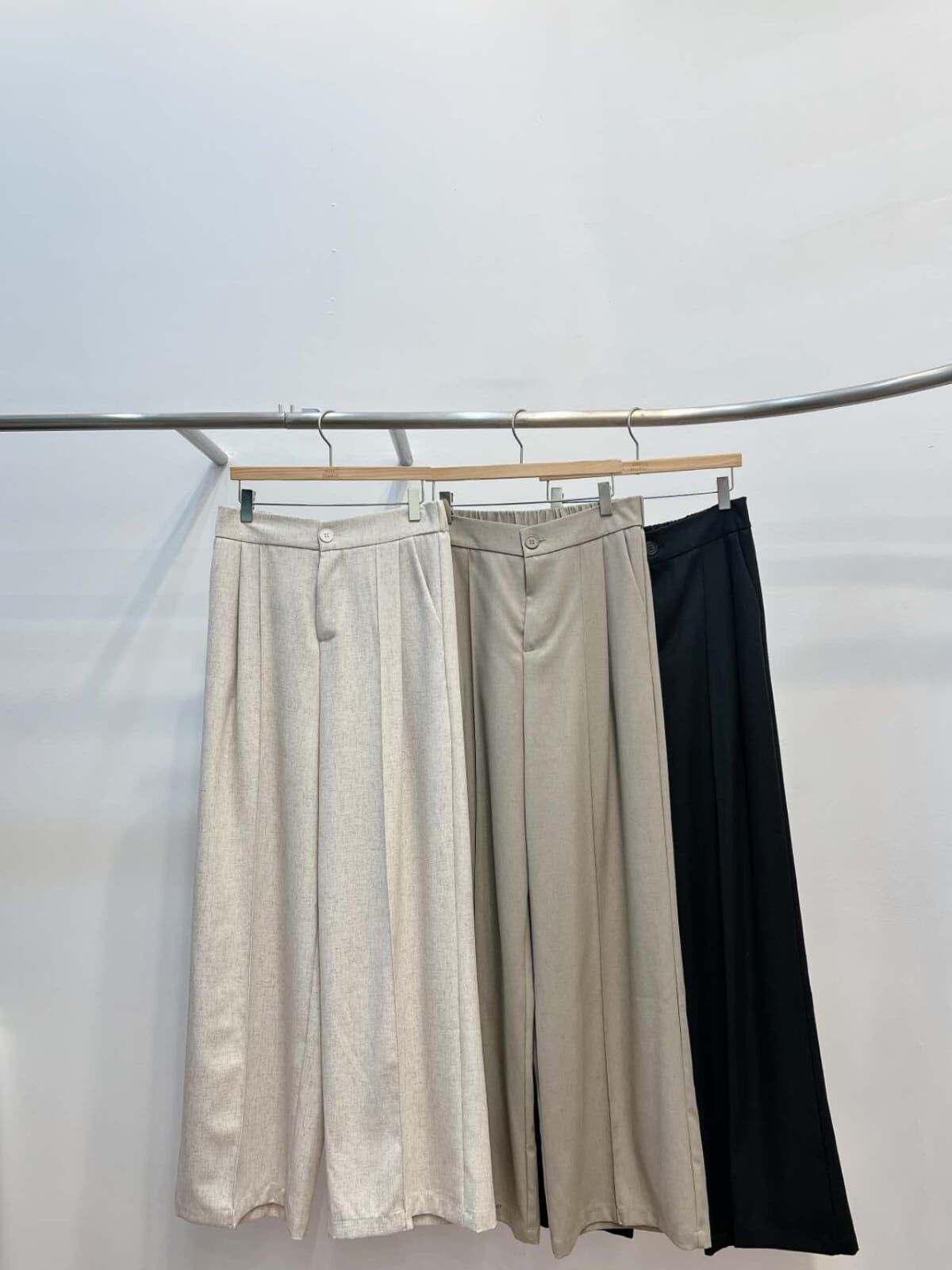 AS5034 後橡筋垂感舒適休閑褲