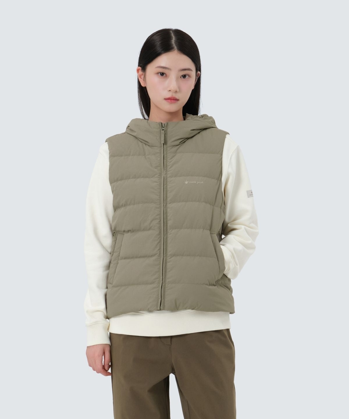 【代購】Snow Peak 雪諾必克 女 Land Hood 輕量 連帽 羽絨 背心 S25WWGDV63