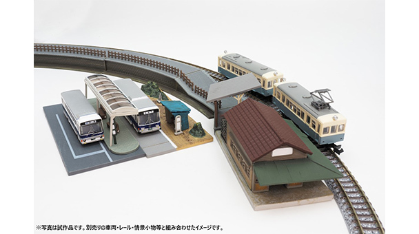 Tomytec 建物 060-2 N規 E2站弧形月台內部（相容C280）