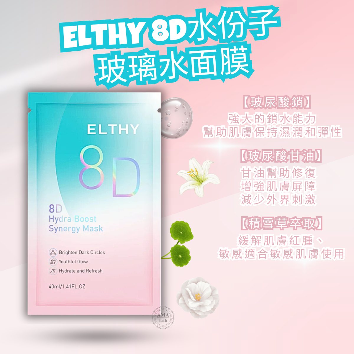 ELTHY玻璃水面膜系列｜8D水份子玻璃水面膜  一包10片