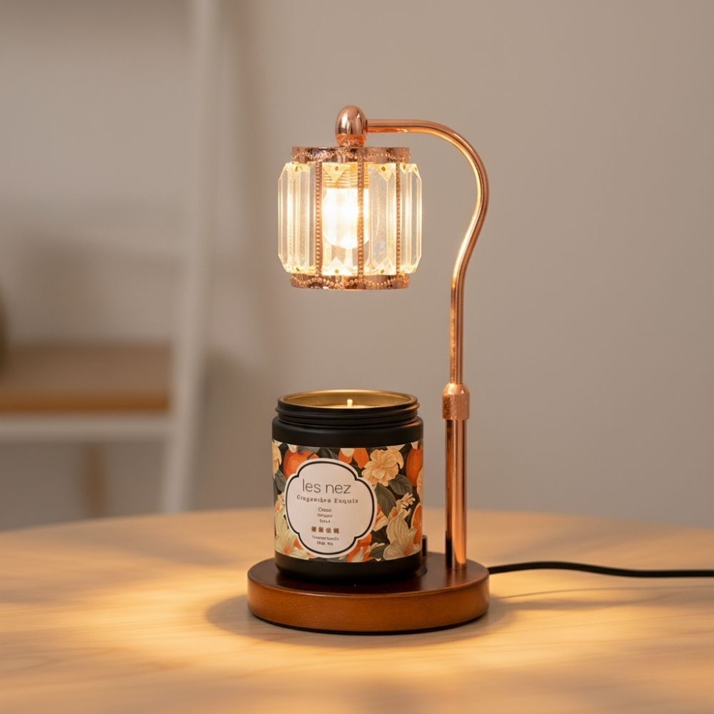 les nez 北歐風 流光玫瑰金 香氛融蠟燈