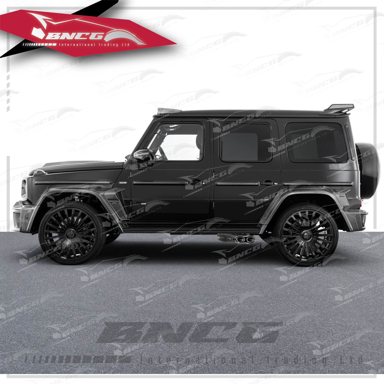 賓士 Benz G Class W465 改裝 乾碳纖維 Brabus款 大包圍 前下保桿 後下保桿 輪弧 水箱罩框 車頂燈 引擎蓋 風口 尾翼 備胎蓋