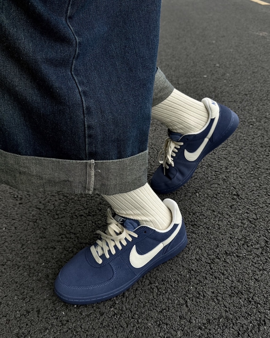 <藍色是你最愛的顏色>Nike Field General 復古 板鞋 麂皮 藍色