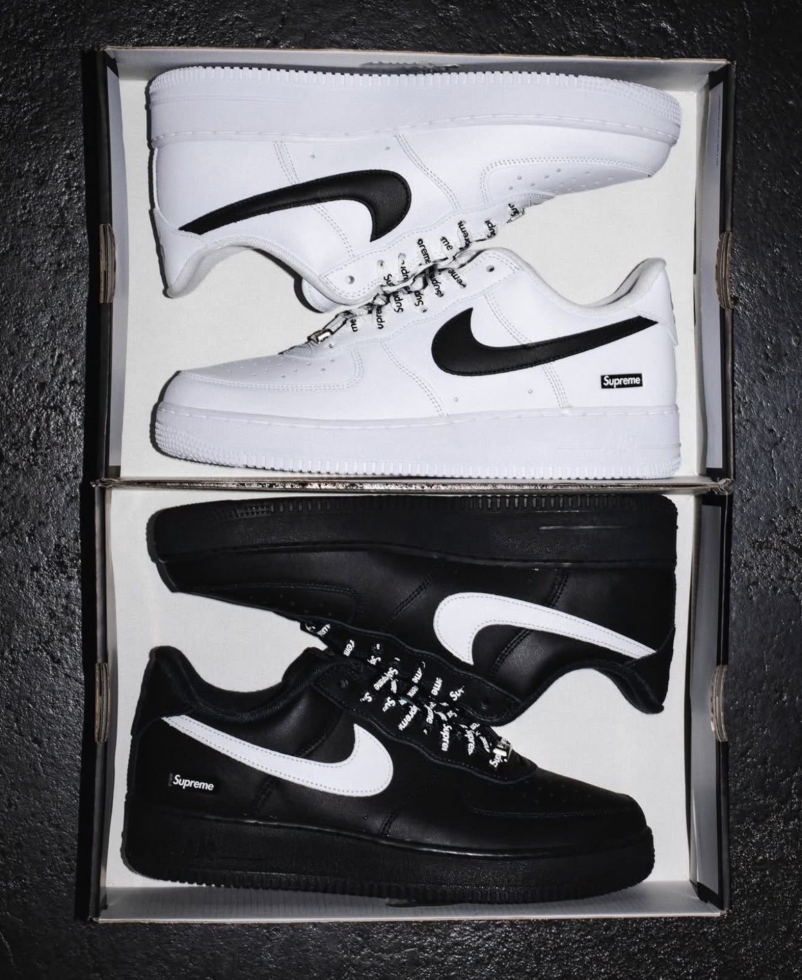 【APAIR】預購 Supreme x Nike Air Force 1 Low 聯名款 白黑 黑白 男鞋 CU9225-002 CU9225-102