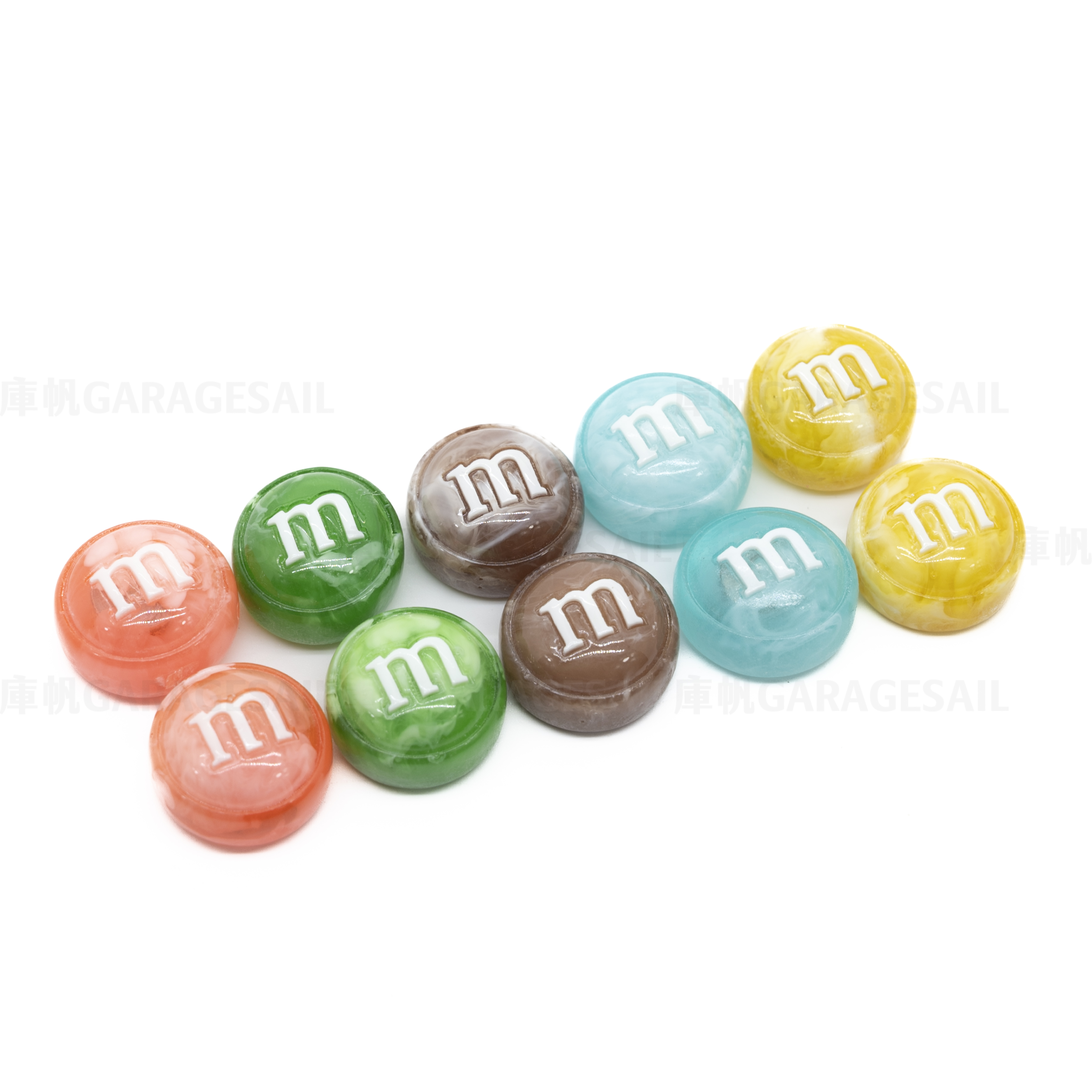 氣嘴蓋 MM巧克力 - 黃