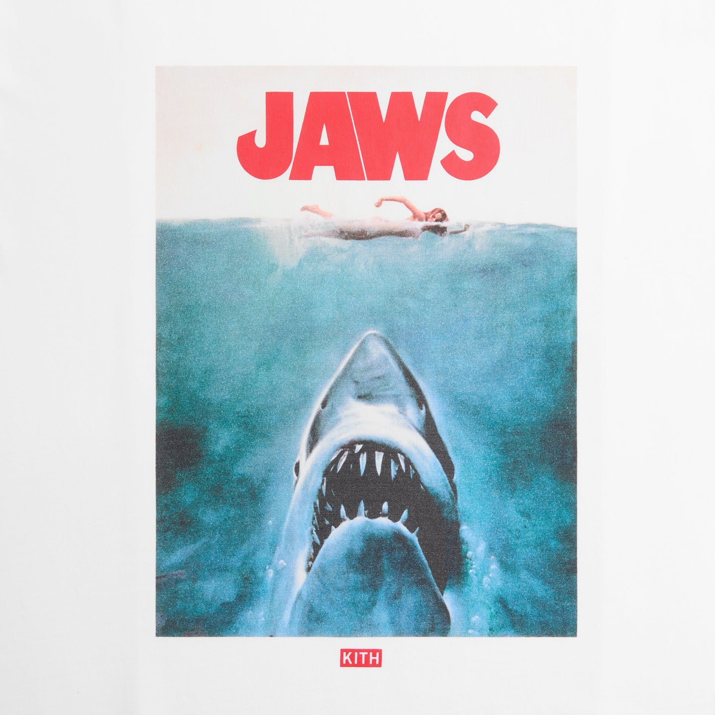 2025AW Kith for JAWS Main Poster Vintage Tee 聯名電影大白鯊