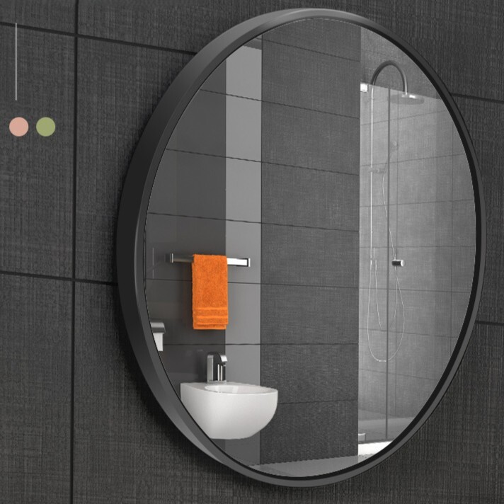 《6248》簡約北歐風免打孔浴室鏡(不含置物架)