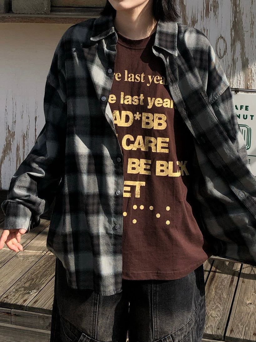 格仔長袖恤衫 ARCHIVE-383S