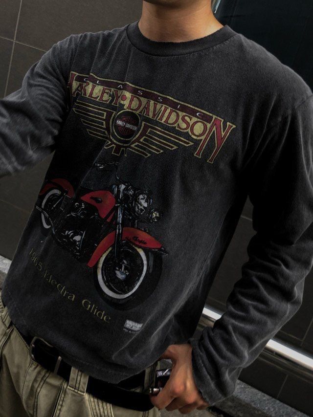 洗水英文字圖案長袖衫 ARCHIVE-384T