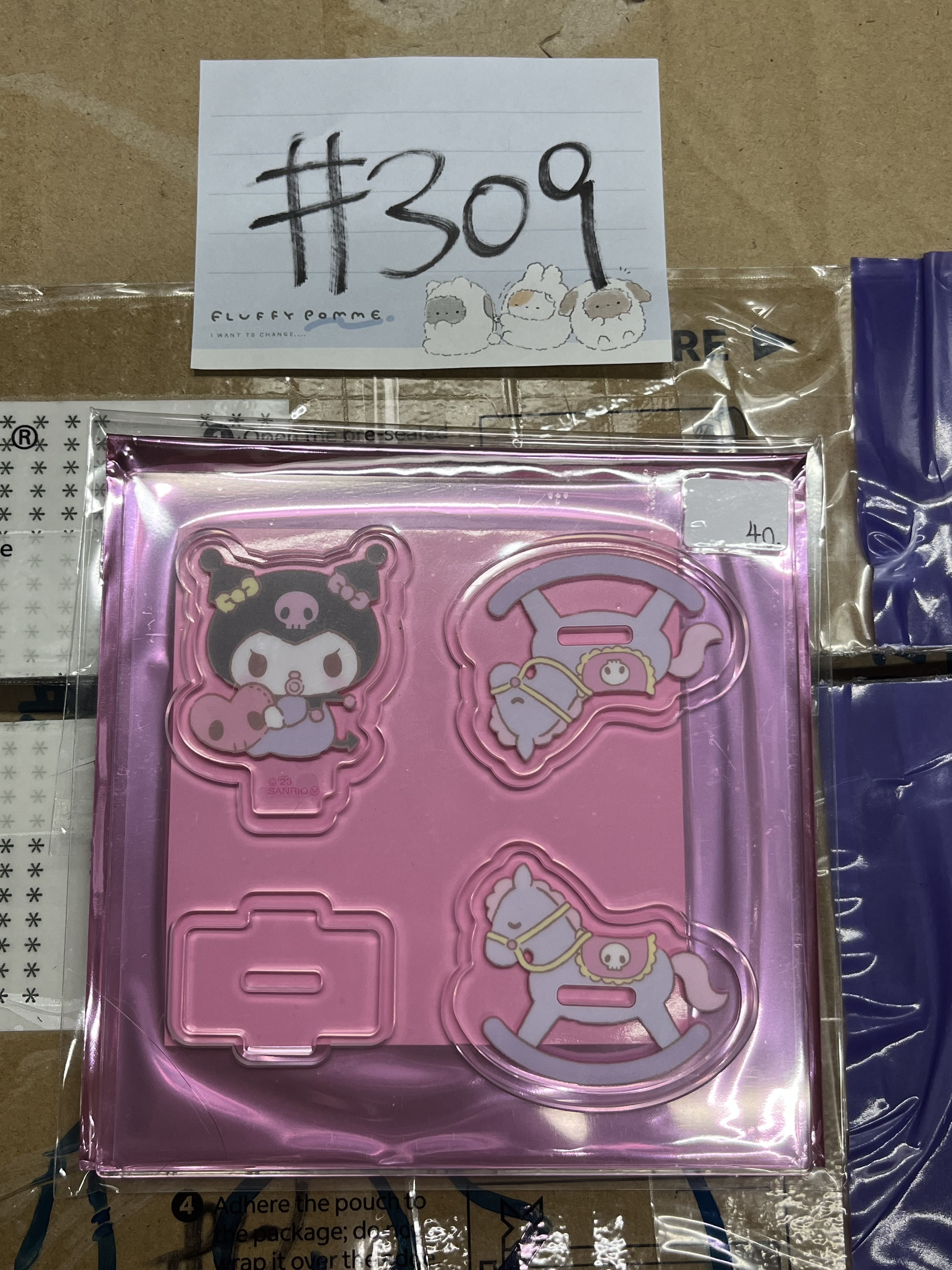 Sanrio KUROMI 立牌#309