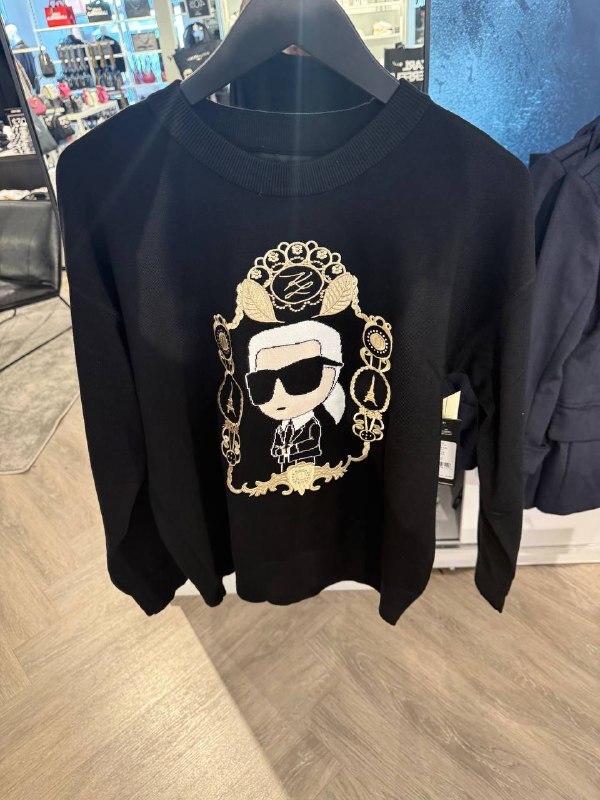 [U] KARL LAGERFELD BLACK LOGO JACKET, L5ZSS700-BLK (UKL132)