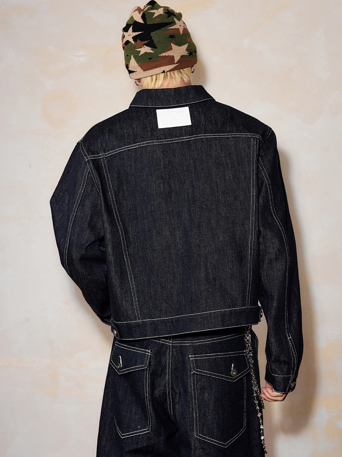 MEDM 原牛明線 袖口刺繡Logo  休閒牛仔外套