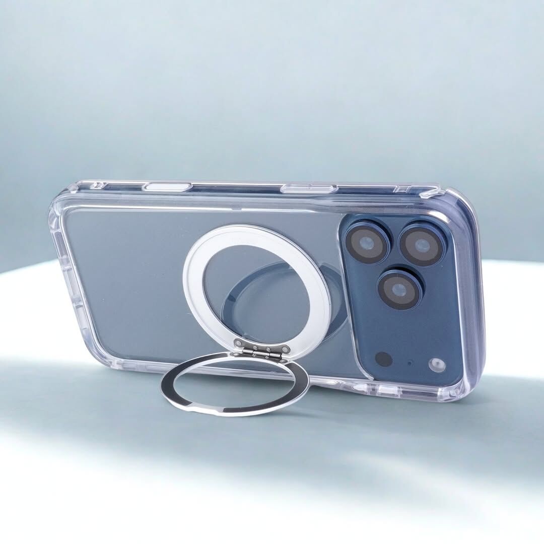 台灣製 Moxbii D Armor MagSafe旋轉支架 [不變黃+全透明軍事防撞殼] -iPhone 18 Pro Max  (原裝行貨)