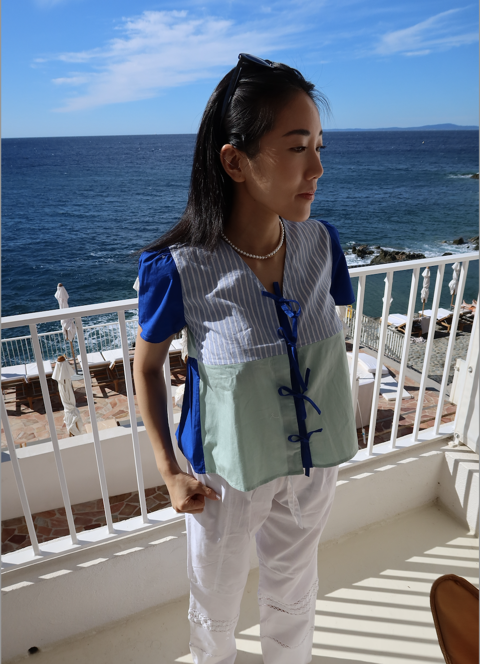 Georgette Bow-Tie Blouse