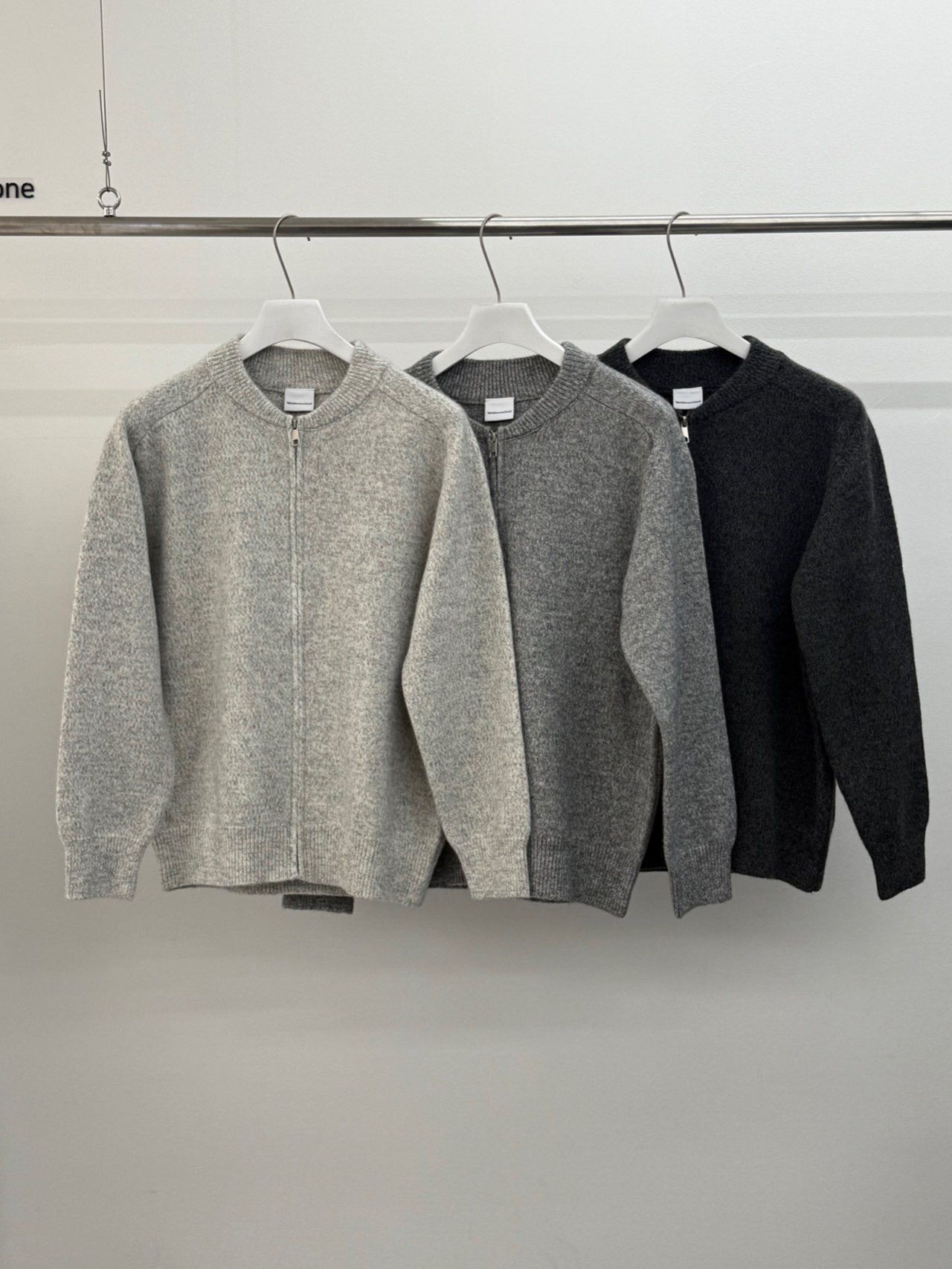 淨色開胸針織外套 WD-184JK