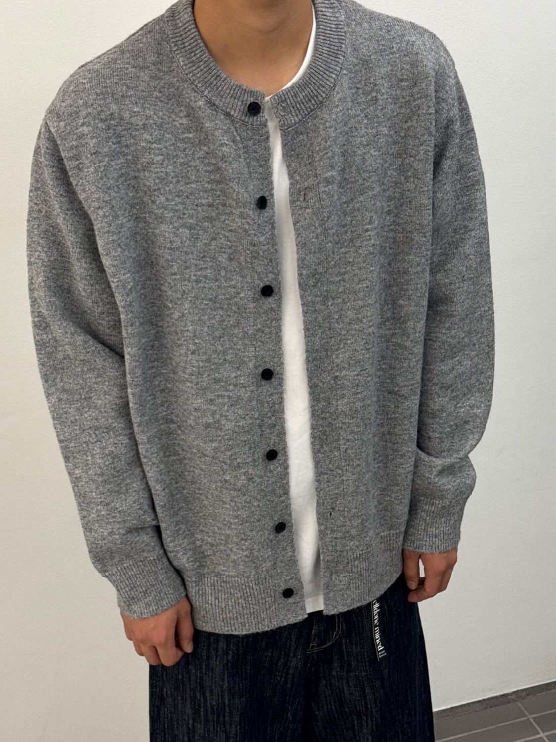 淨色開胸針織外套 WD-184JK