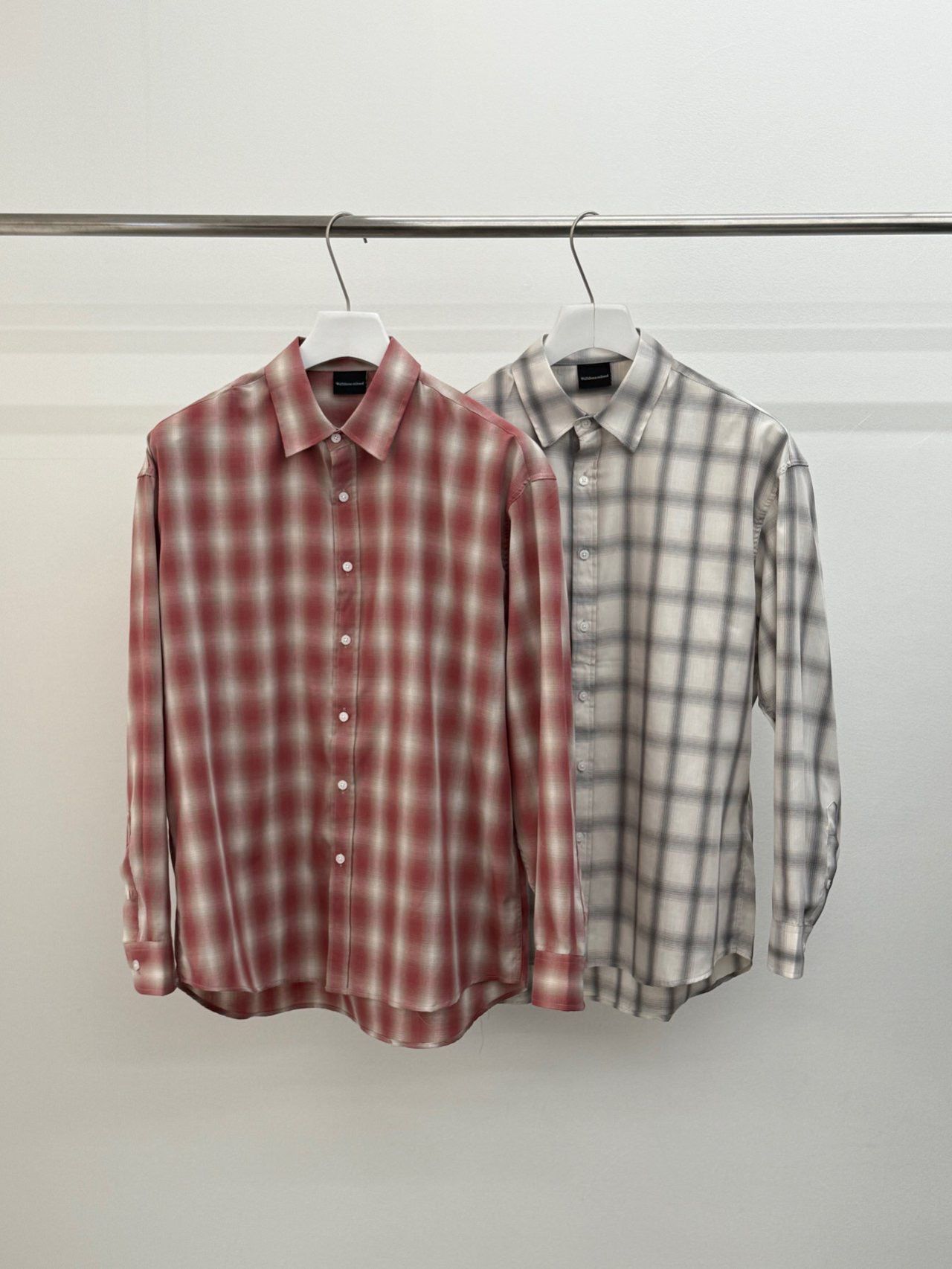 格仔長袖恤衫 WD-185S