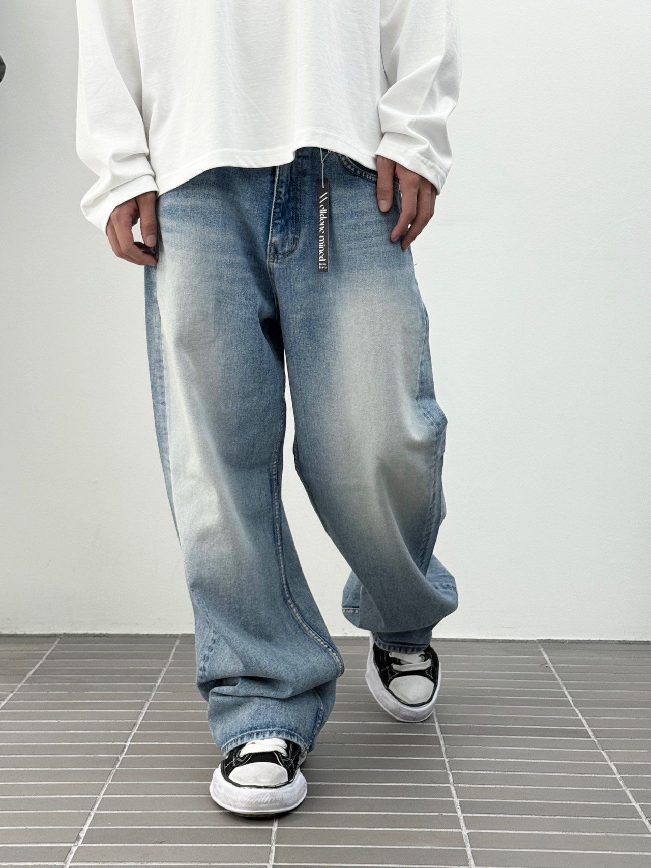 洗水鬆身牛仔褲 WD-186P