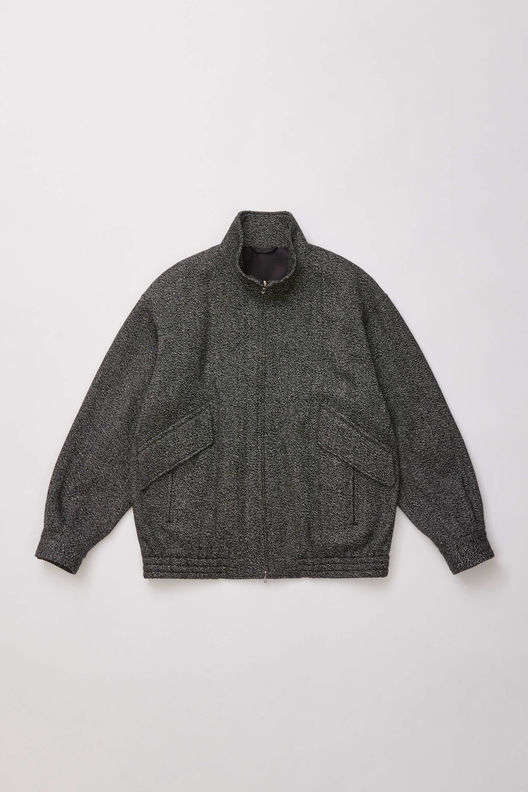 ULTERIOR WOOL SILK KERSEY ZIP UP JKT (2COL)