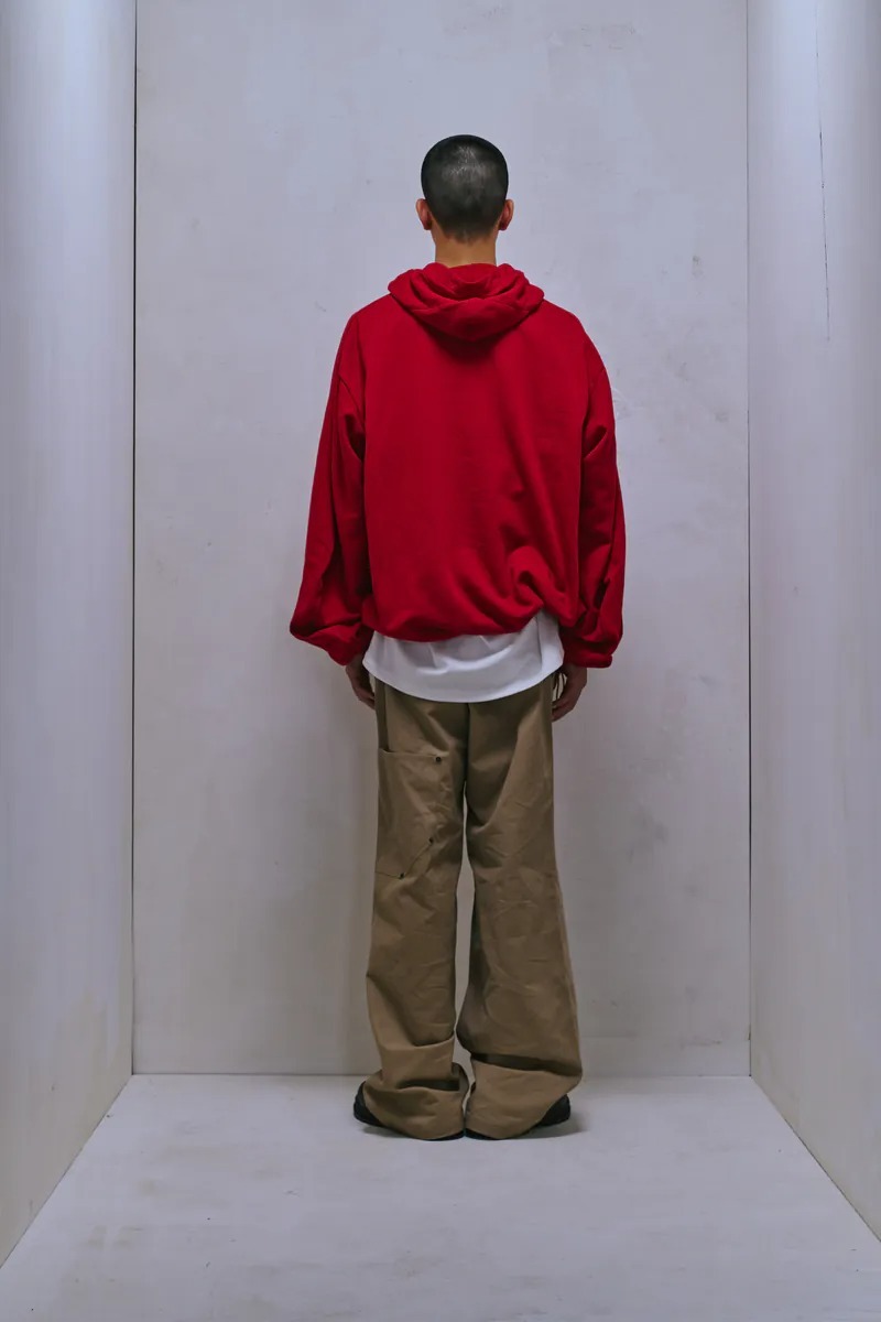 Enclave｜Long-Sleeve “Weird” Hoodie (Red)
