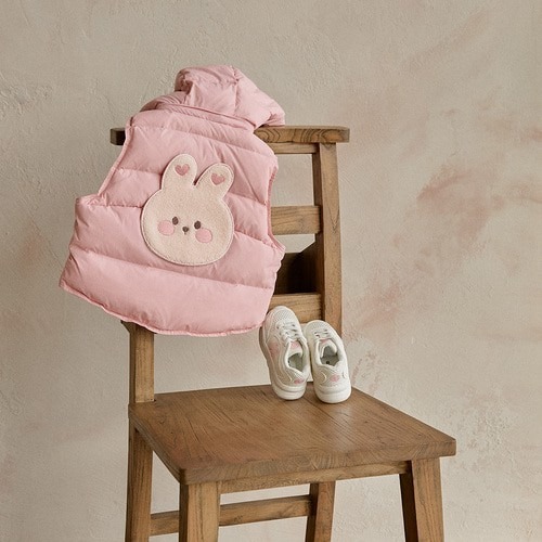 25F/W DTD萌萌大圓臉可拆卸連帽鴨絨保暖背心