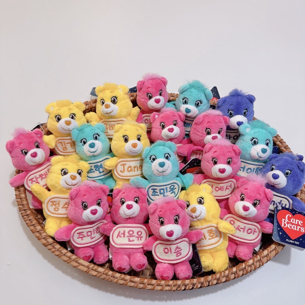 <韓國連線>正版Care Bears 客製化 刺繡娃娃 吊飾 共4色