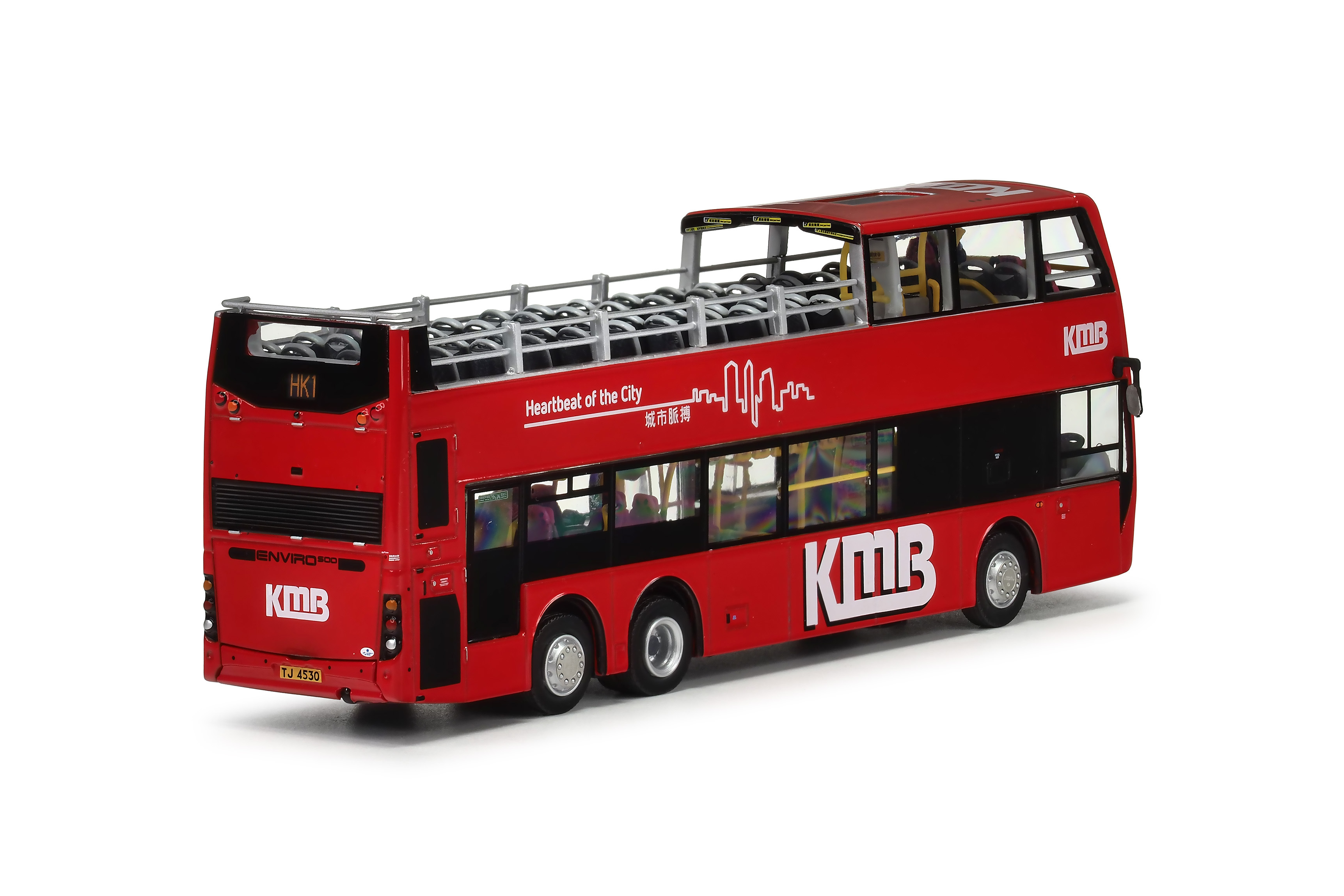 KMB2025157 1:76 九巴丹尼士歐盟五型12米開篷巴士 (HK1 尖沙咀>西九故宮>彌敦道>九龍城)