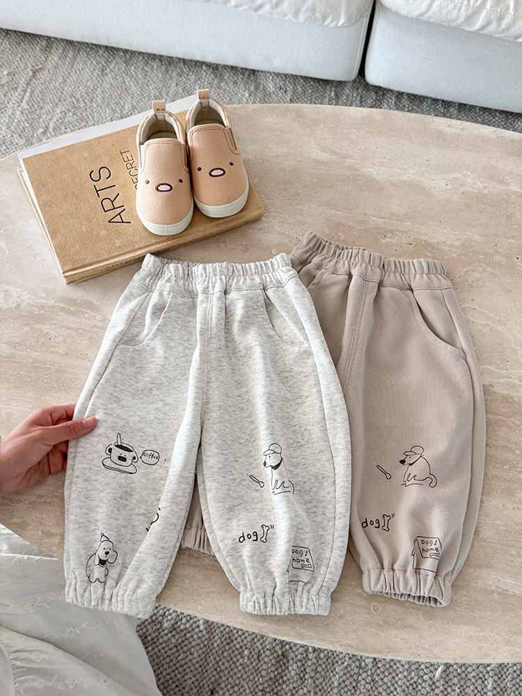 帽子狗狗運動縮口褲