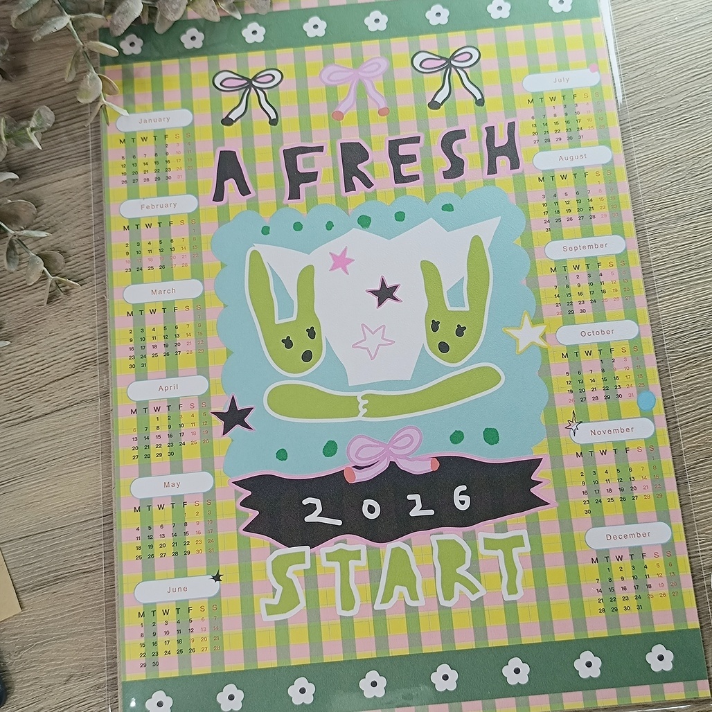 馬卡龍腳趾．好事發生 | 2026兔兔年曆海報