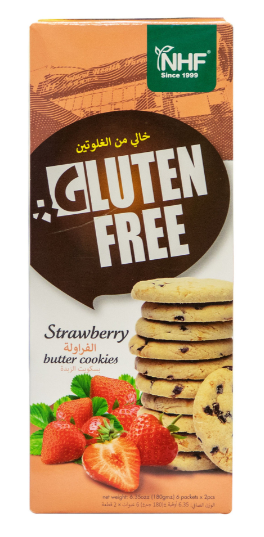 CA250917-M27-Gluten&nbsp;Free Cookies-Strawberry Butter Cookie(180gx6ea) (Exp 2027)