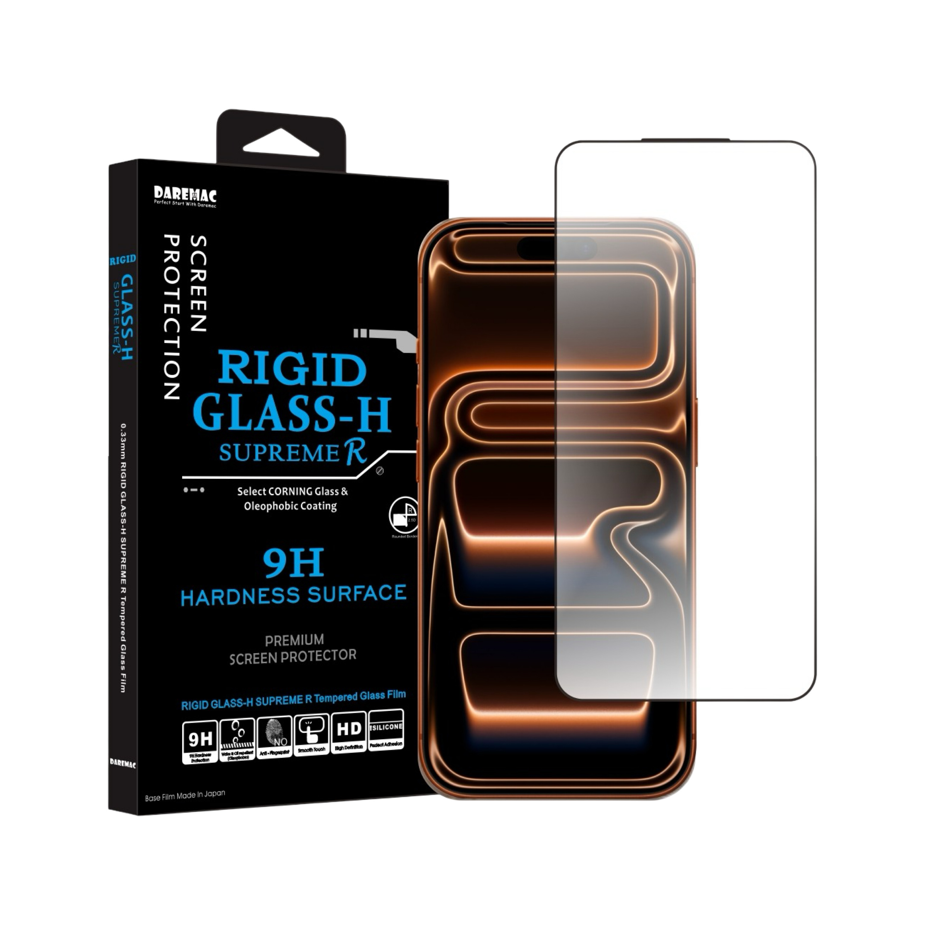 Daremac iPhone 17 系列 Rigid Glass-H 2.5D 高清康寧玻璃螢幕保護貼