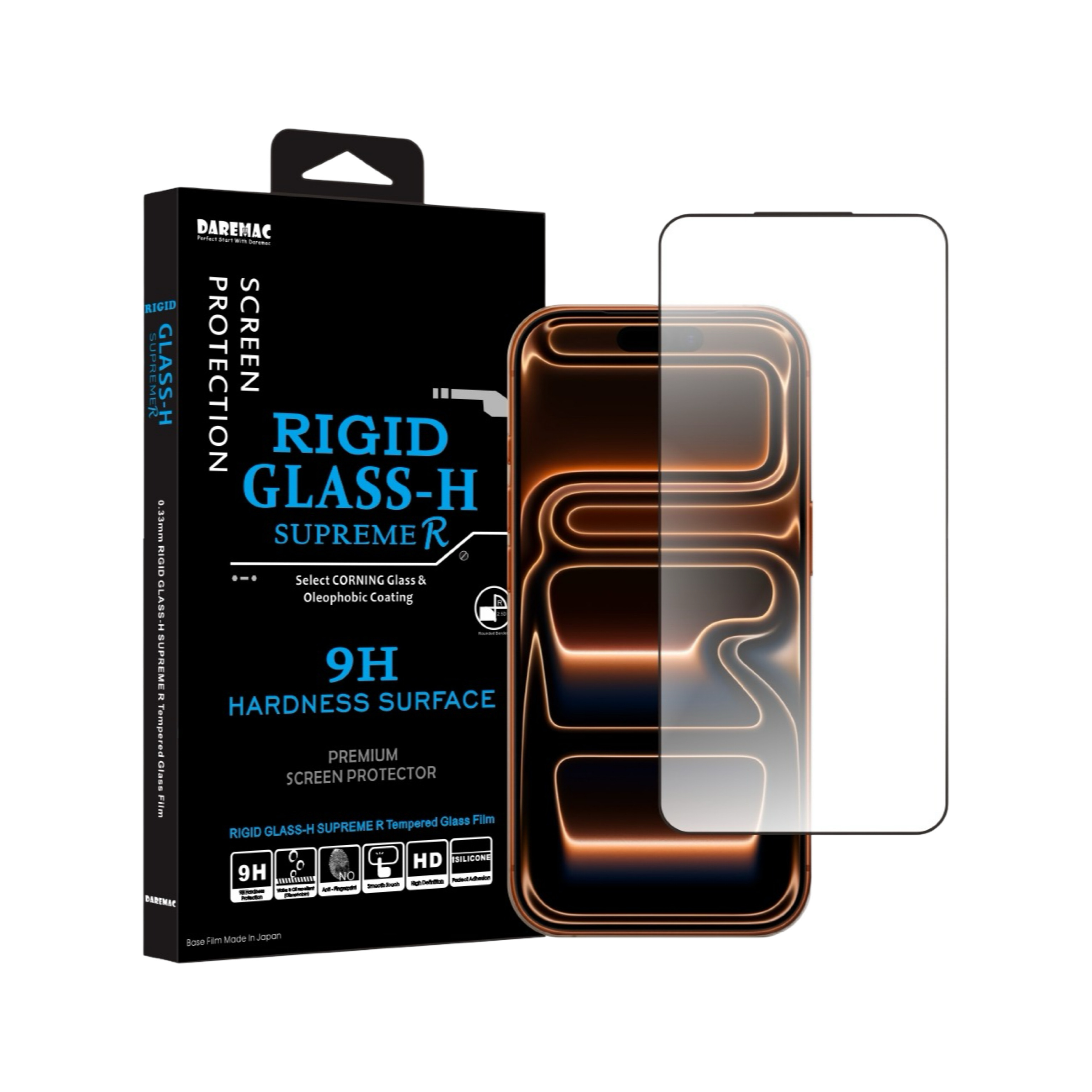Daremac iPhone 17 系列 Rigid Glass-H 2.5D 高清康寧玻璃螢幕保護貼