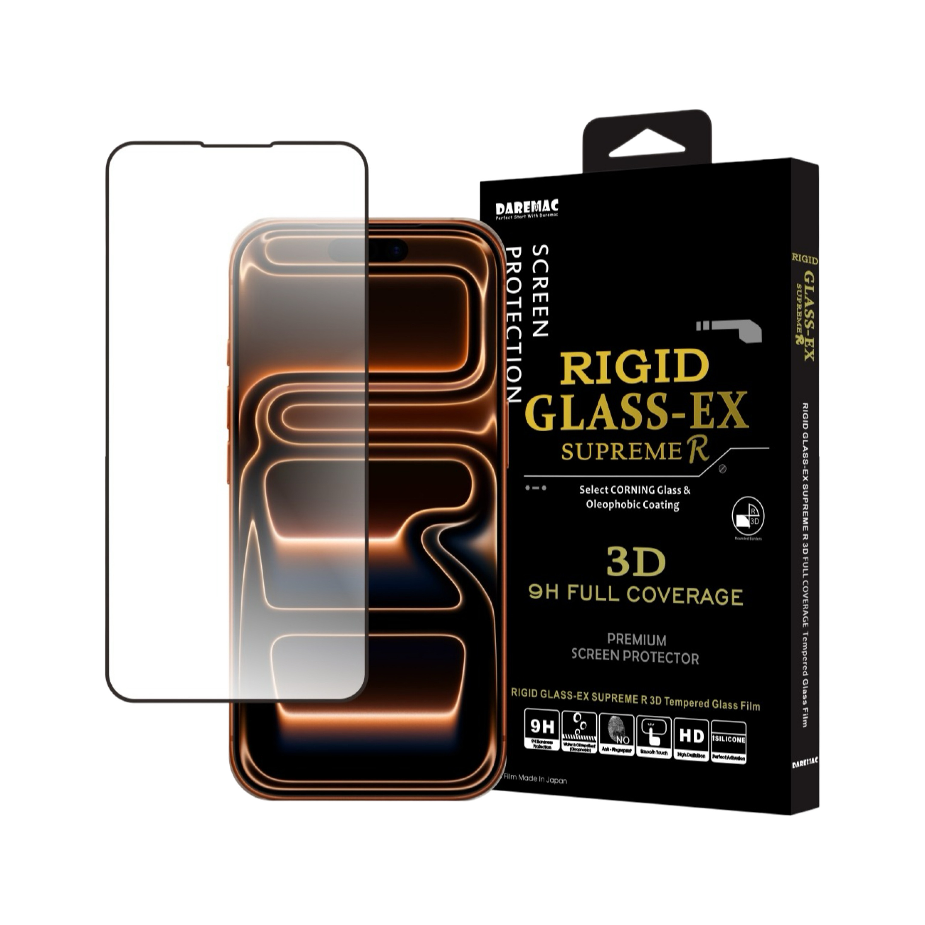 Daremac iPhone 17 系列 Rigid Glass-EX 3D 高清康寧玻璃螢幕保護貼