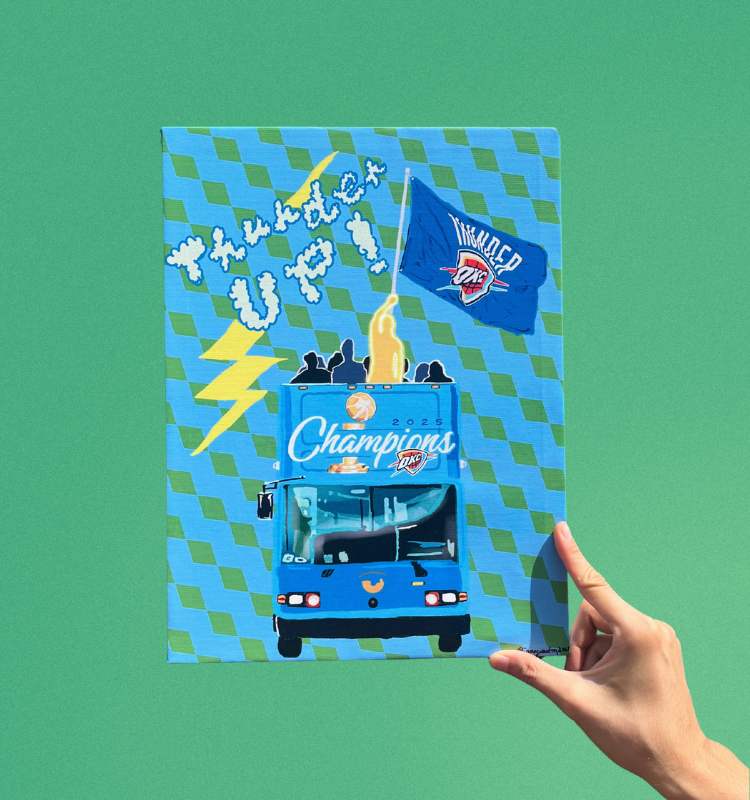 *OKC Thunder* Champion printed Canvas  [預售]