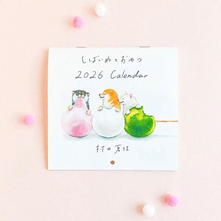 柴犬和甜點 村田夏香 2026 小掛曆 迷你月曆｜日本ACTIVE CORPORATION