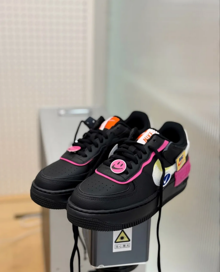 【預訂】 NIKE AIR FORCE 1 SHADOW 玩味黑桃粉-WOMEN
