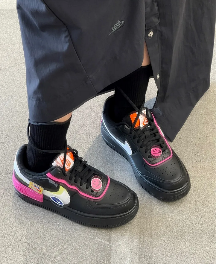 【預訂】 NIKE AIR FORCE 1 SHADOW 玩味黑桃粉-WOMEN