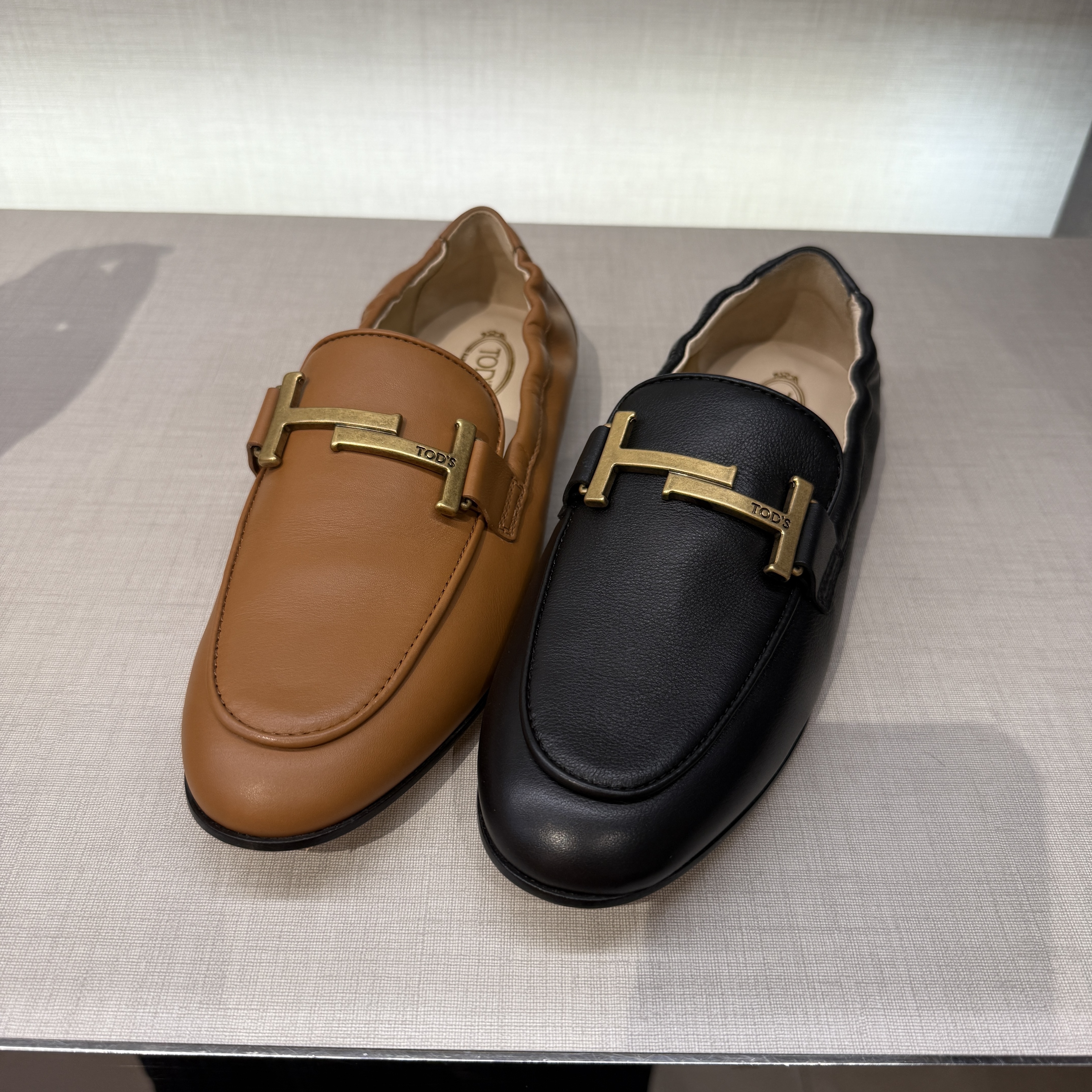 Tods Cuoio 79A Doppia Piatta Loafers 2 colors XXW79