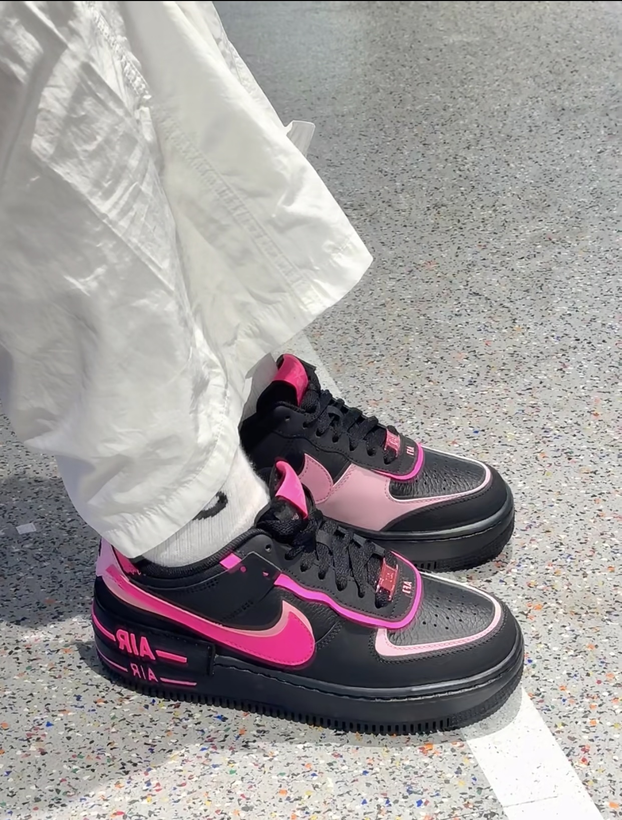 【預訂】 NIKE AIR FORCE 1 SHADOW 黑桃粉-WOMEN