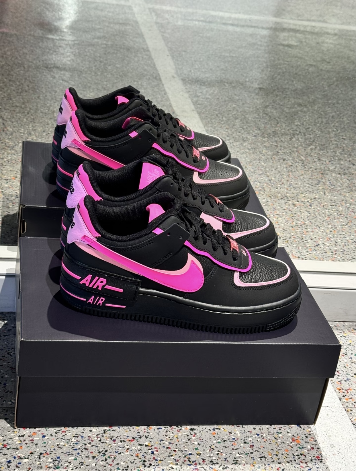 【預訂】 NIKE AIR FORCE 1 SHADOW 黑桃粉-WOMEN