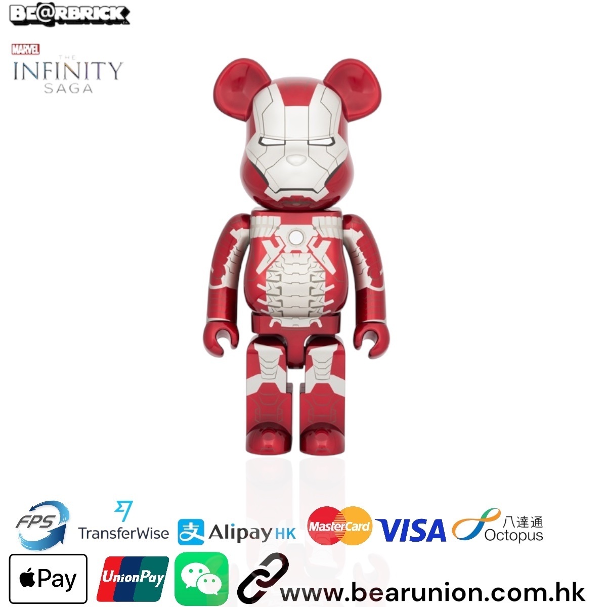 🎏預訂🎏Bearbrick 1000% IRON MAN MARK V
