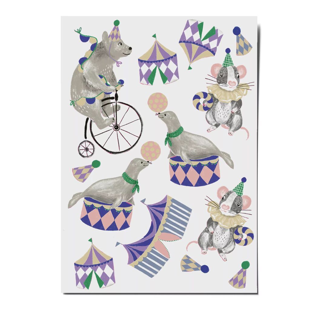 馬戲團| 小樂趣紋身貼紙