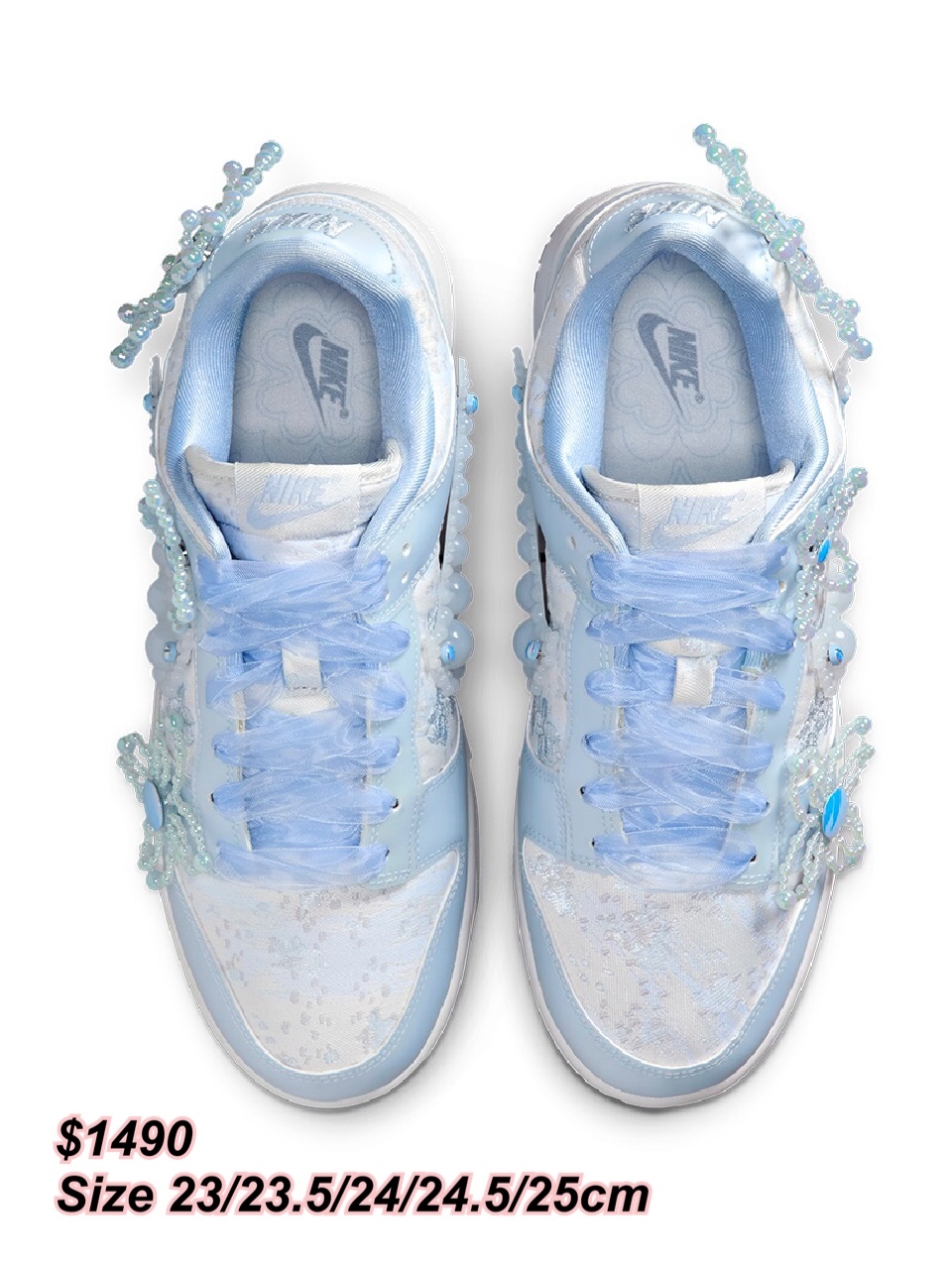 18/9 Nike dunk low 聯乘款 淺藍色波鞋